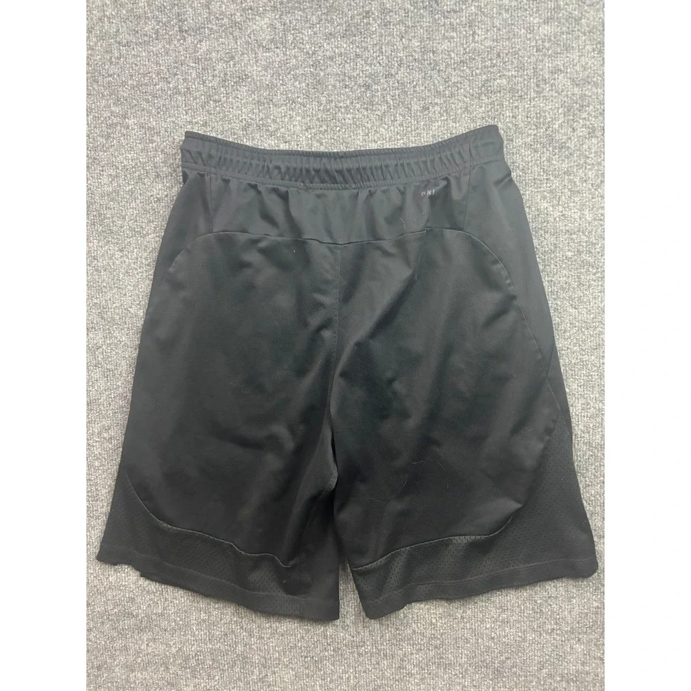Nike Dri-FIT Shorts Mens Large Black Swoosh Logo Athletic Gym Training 66218